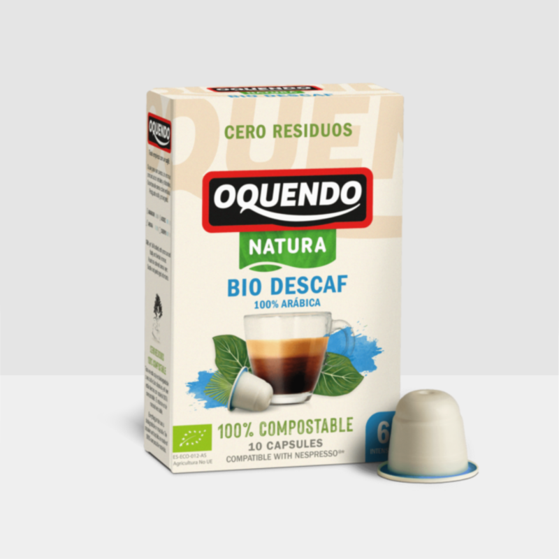 Oquendo Bio Descaf Nespresso® Compatible Coffee Pods (Pack of 10)