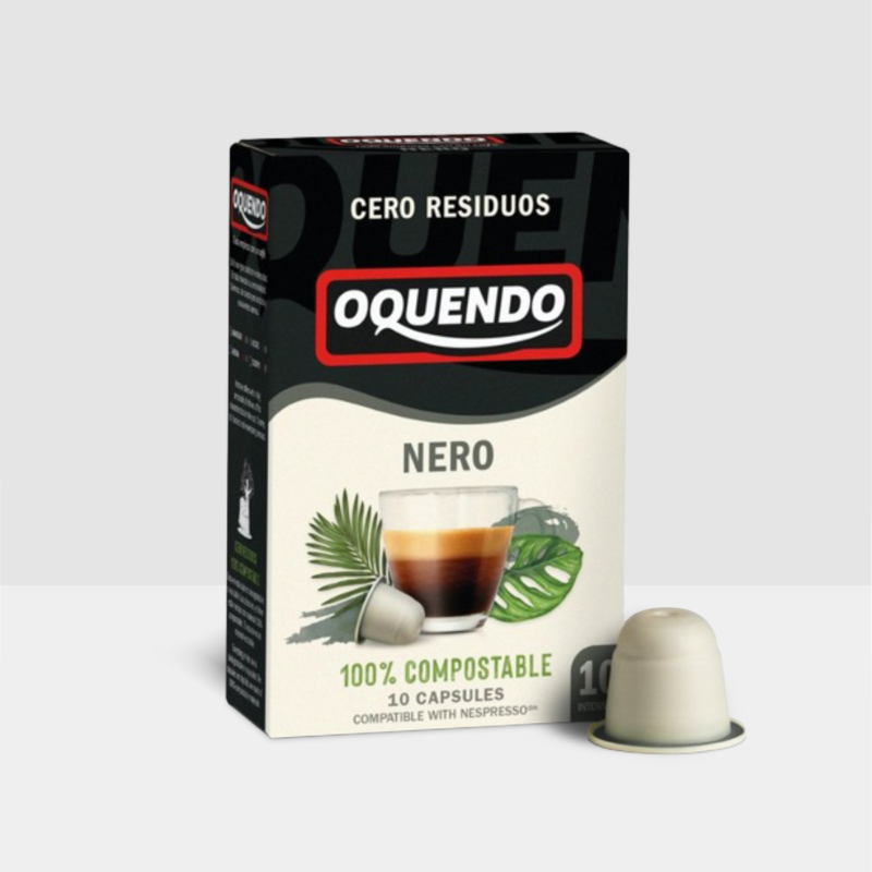 Oquendo Nero Nespresso® Compatible Coffee Pods (Pack of 10)