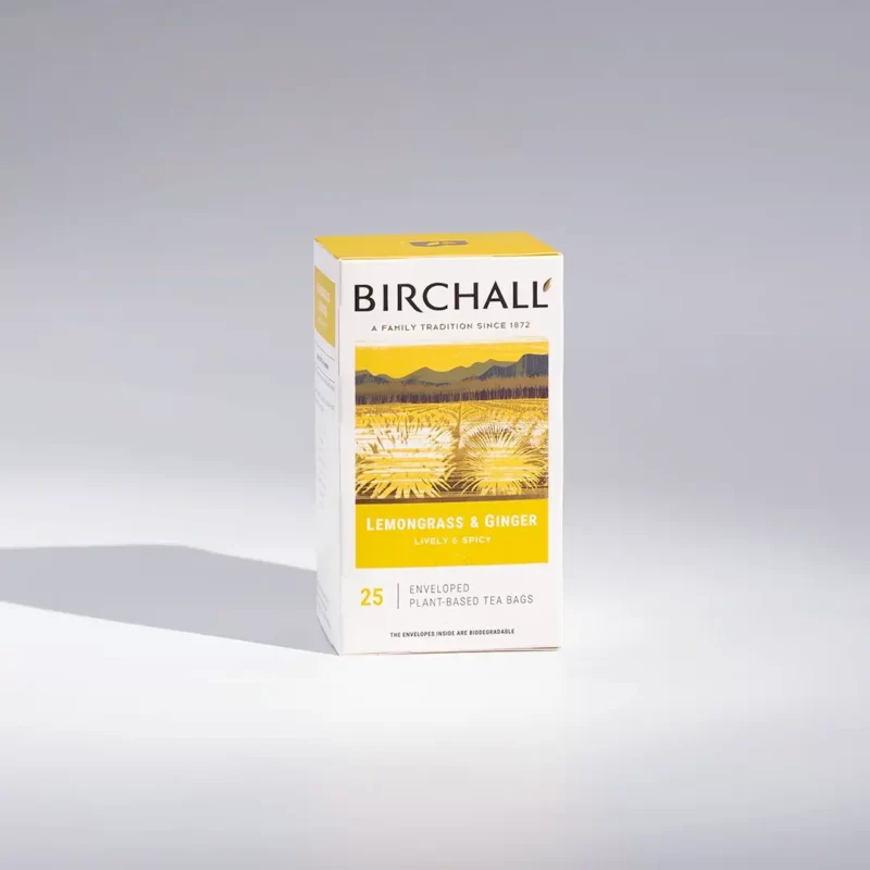 Birchall Lemongrass & Ginger Tea 25 Enveloped Tea Bags