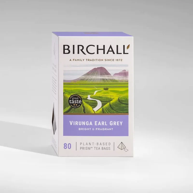 Birchall Virunga Earl Grey Tea 80 Prism Bags