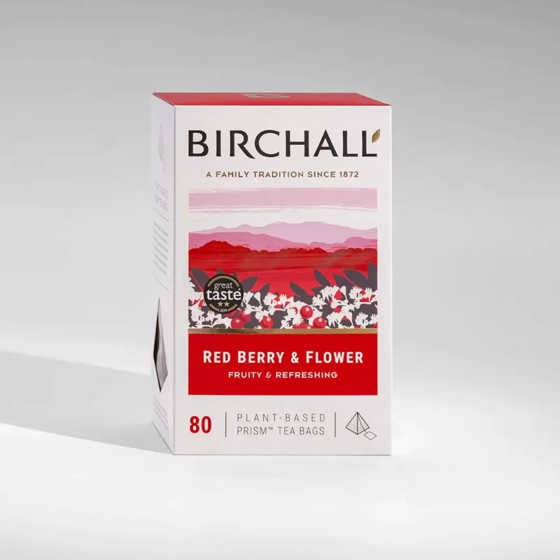 Birchall Red Berry & Flower Tea 80 Prism Bags