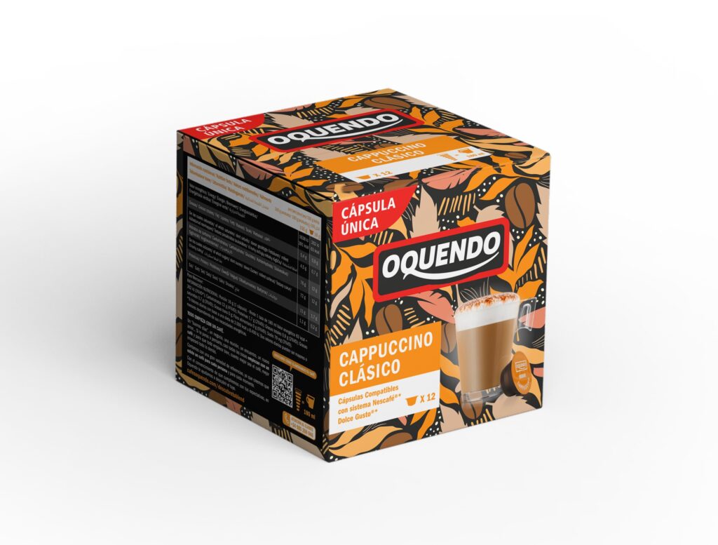 Oquendo DG Cappuccino Coffee Pods (Pack of 12)