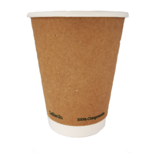 8oz Double Wall PLA Biodegradable Cups (Qty 100)