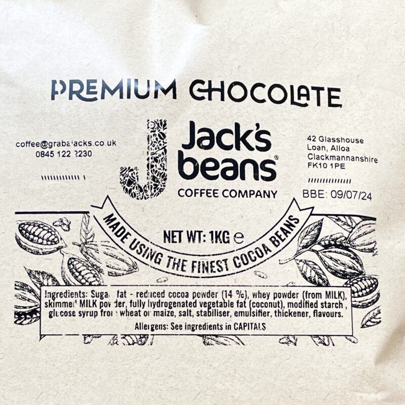 Jack's Beans Premium Chocolate 10 x 1kg - Image 2