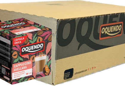 Oquendo DG Cappuccino Avellana Hazelnut Coffee Pods (Case of 6 packs)