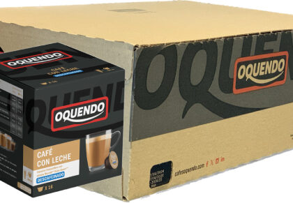 Oquendo DG Cafe Latte Decaf Coffee Pods (Case of 6 packs)