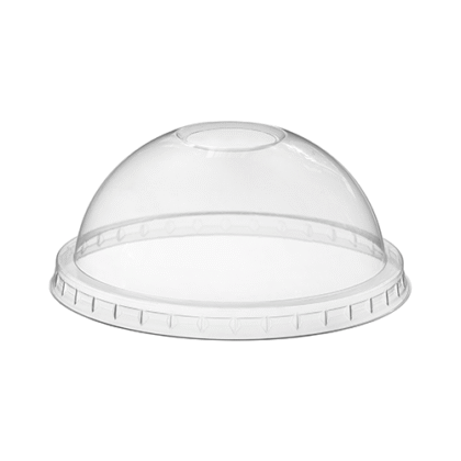 12/16oz Dome Lids with Push Through Hole