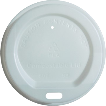 12oz Recyclable Lids, White (Qty 100)